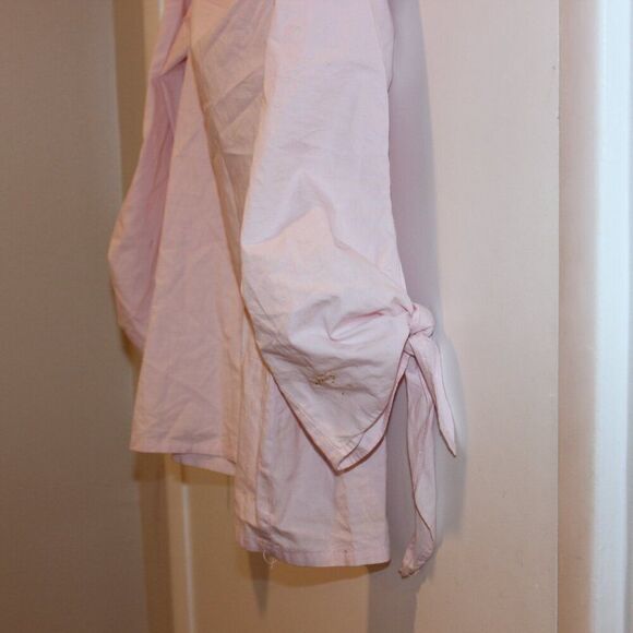 Free People Light Pink Long Sleeve Off The Shoulder Blouse Women's Size S - Picture 6 of 10